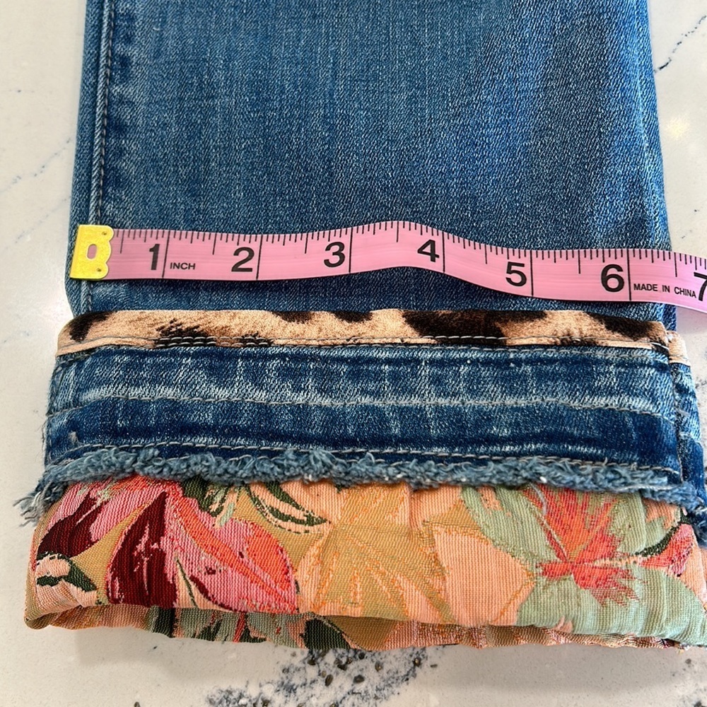 Chico’s Girlfriend Slim Ankle Patchwork Pocket An… - image 2